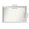Brushed Sterling Silver Non-Beveled Custom Framed Bathroom Vanity Wall Mirror
